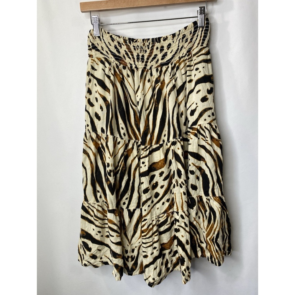 Truly 4 You‎ Womens Animal Print Skirt Size Small Fall Church Going Out Office